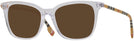 Square TRANSPARENT Burberry 2390 Progressive No-Line Reading Sunglasses View #1