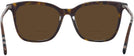 Square Dark Havana Burberry 2390 Bifocal Reading Sunglasses View #4