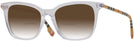Square TRANSPARENT Burberry 2390 w/ Gradient Bifocal Reading Sunglasses View #1