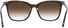 Square Dark Havana Burberry 2390 w/ Gradient Progressive Reading Sunglasses View #4