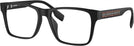 Rectangle Matte Black Burberry 2393D Single Vision Full Frame View #1