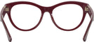 Round Bordeaux Burberry 2404 Single Vision Full Frame View #4