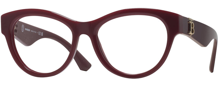 Round Bordeaux Burberry 2404 Progressive No-Lines View #1