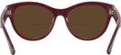 Round Bordeaux Burberry 2404 Bifocal Reading Sunglasses View #4