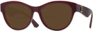 Round Bordeaux Burberry 2404 Bifocal Reading Sunglasses View #1