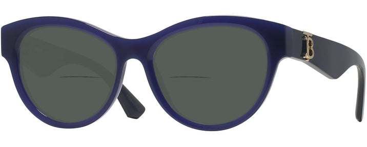 Round Blue Burberry 2404 Bifocal Reading Sunglasses View #1