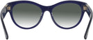 Round Blue Burberry 2404 w/ Gradient Progressive Reading Sunglasses View #4
