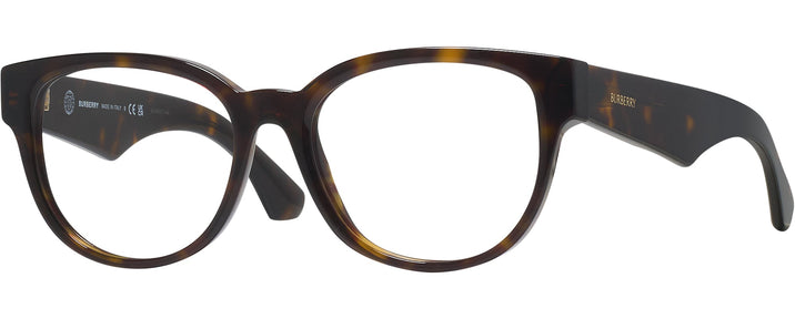 Round Dark Havana Burberry 2410 Single Vision Full Frame View #1