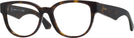 Round Dark Havana Burberry 2410 Single Vision Full Frame View #1