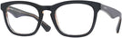 Square Black On Vintage Check Burberry 2417 Single Vision Full Frame View #1