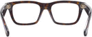 Rectangle Dark Havana Burberry 2419L Single Vision Full Frame View #4