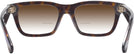 Rectangle Dark Havana Burberry 2419L w/ Gradient Bifocal Reading Sunglasses View #4