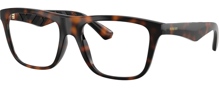 Square Dark Havana Burberry 2432U Progressive No-Lines View #1