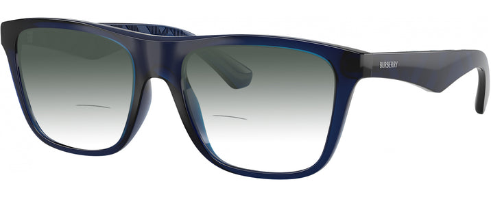 Square Blue Burberry 2432U w/ Gradient Bifocal Reading Sunglasses View #1