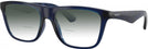 Square Blue Burberry 2432U w/ Gradient Bifocal Reading Sunglasses View #1