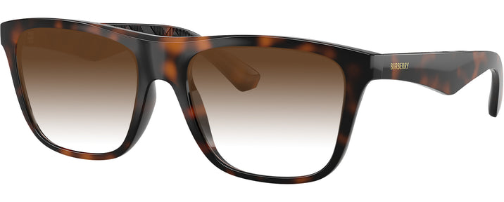 Square Dark Havana Burberry 2432U w/ Gradient Progressive Reading Sunglasses View #1