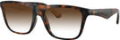 Square Dark Havana Burberry 2432U w/ Gradient Progressive Reading Sunglasses View #1