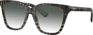 Square Grey Check Burberry 2438 w/ Gradient Bifocal Reading Sunglasses View #1