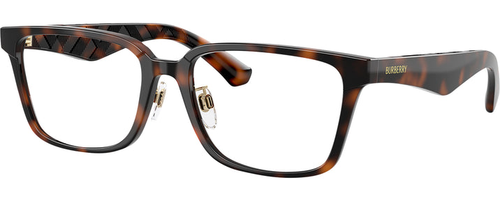 Square Dark Havana Burberry 2450D Single Vision Full Frame View #1