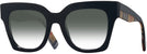 Oversized,Square Black Burberry 4364 w/ Gradient Progressive Reading Sunglasses View #1