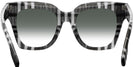 Oversized,Square Check White/black Burberry 4364 w/ Gradient Progressive Reading Sunglasses View #4