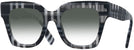 Oversized,Square Check White/black Burberry 4364 w/ Gradient Progressive Reading Sunglasses View #1