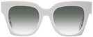 Oversized,Square White Burberry 4364 w/ Gradient Progressive Reading Sunglasses View #2