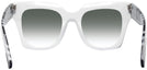 Oversized,Square White Burberry 4364 w/ Gradient Progressive Reading Sunglasses View #4