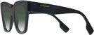 Oversized,Square Black on Black Burberry 4364 w/ Gradient Progressive Reading Sunglasses View #3