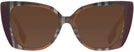 Cat Eye Check Brown/Bordeaux Burberry 4393 Sunglasses View #2