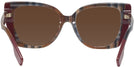 Cat Eye Check Brown/Bordeaux Burberry 4393 Sunglasses View #4