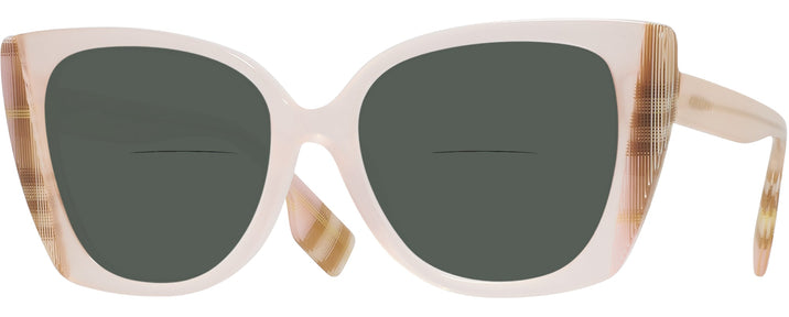 Cat Eye Pink/Check Pink Burberry 4393 Bifocal Reading Sunglasses View #1