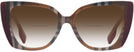 Cat Eye Check Brown/Bordeaux Burberry 4393 w/ Gradient Bifocal Reading Sunglasses View #2