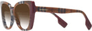 Cat Eye Check Brown/Bordeaux Burberry 4393 w/ Gradient Bifocal Reading Sunglasses View #3