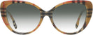 Cat Eye Vintage Check Burberry 4407 w/ Gradient Progressive No-Line Reading Sunglasses View #2