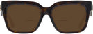 Square,Oversized Dark Havana Burberry 4419 Bifocal Reading Sunglasses View #2
