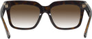 Square,Oversized Dark Havana Burberry 4419 w/ Gradient Progressive Reading Sunglasses View #4
