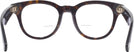 Square Dark Havana Burberry 4439 Bifocal View #4