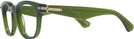 Square Green Burberry 4439 Single Vision Full Frame View #3
