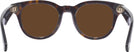 Square Dark Havana Burberry 4439 Progressive Reading Sunglasses View #4