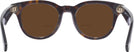 Square Dark Havana Burberry 4439 Bifocal Reading Sunglasses View #4