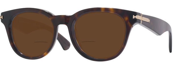 Square Dark Havana Burberry 4439 Bifocal Reading Sunglasses View #1