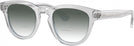 Round Grey Burberry 4477 w/ Gradient Bifocal Reading Sunglasses View #1