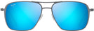Rectangle Dove Grey/Blue Hawaii Lens Maui Jim Beaches 541 View #2