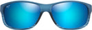 Oval Blue Black Stripe/Blue Hawaii Maui Jim Kaiwi Channel 840 View #2
