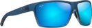 Rectangle Blue Black Stripe/Blue Hawaii Maui Jim Alenuihaha 839 View #1