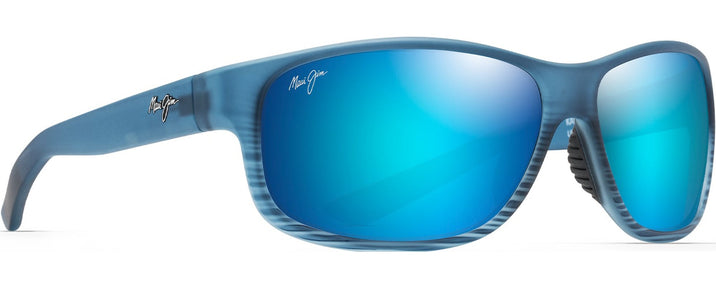 Oval Blue Black Stripe/Blue Hawaii Maui Jim Kaiwi Channel 840 View #1
