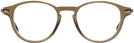 Round Brown Hugo Boss 0932 Single Vision Full Frame View #2