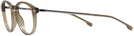 Round Brown Hugo Boss 0932 Progressive No-Lines View #3