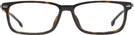 Rectangle Dark Havana Hugo Boss 0933 Single Vision Full Frame View #2